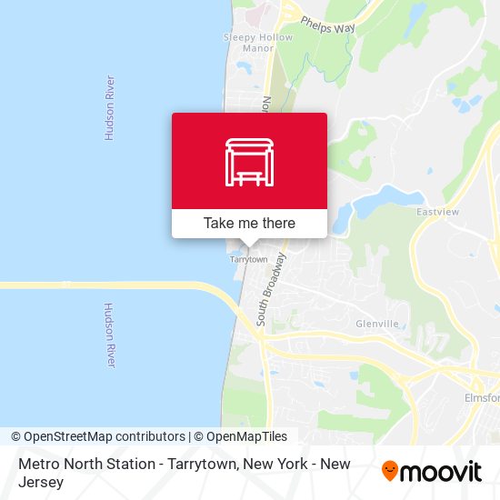 Metro North Station - Tarrytown map