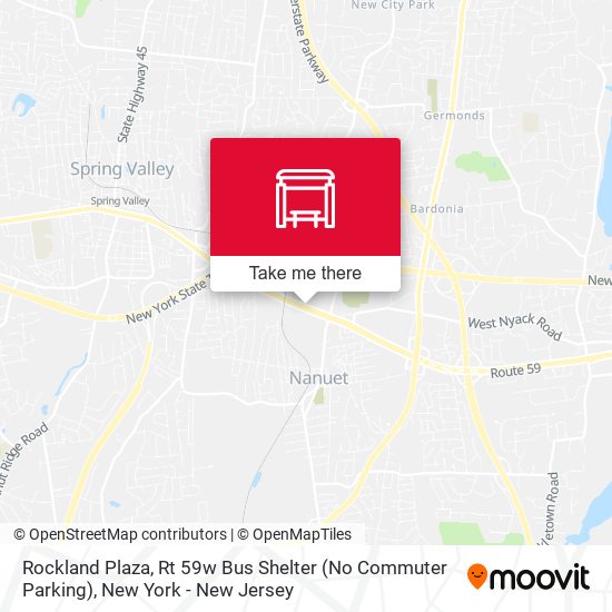 Mapa de Rockland Plaza, Rt 59w Bus Shelter (No Commuter Parking)