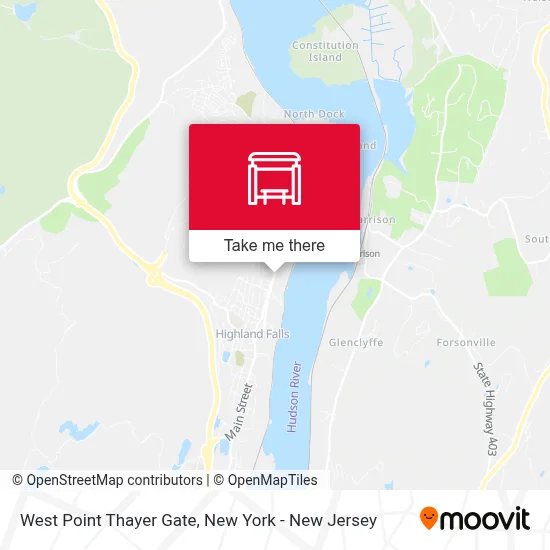 West Point Thayer Gate map
