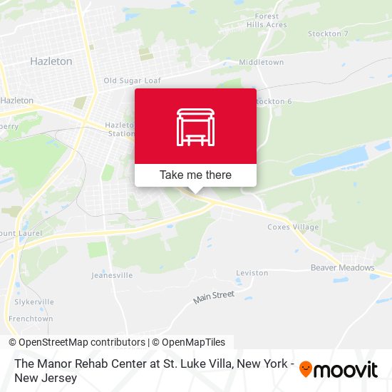 The Manor Rehab Center at St. Luke Villa map