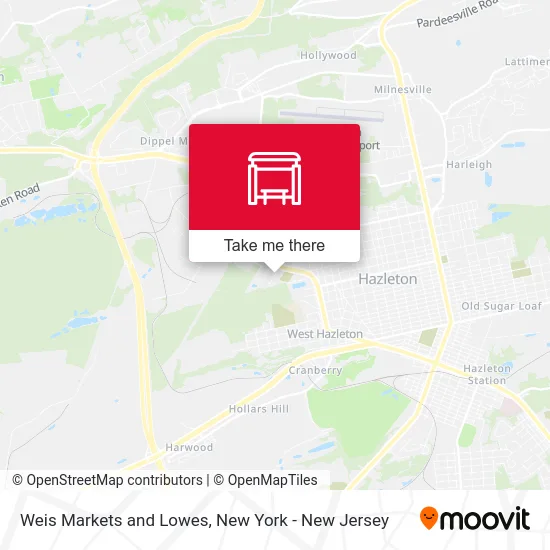 Weis Markets and Lowes map