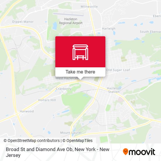Broad St and Diamond Ave Ob map