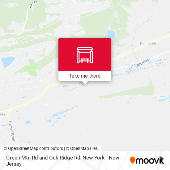Green Mtn Rd and Oak Ridge Rd map