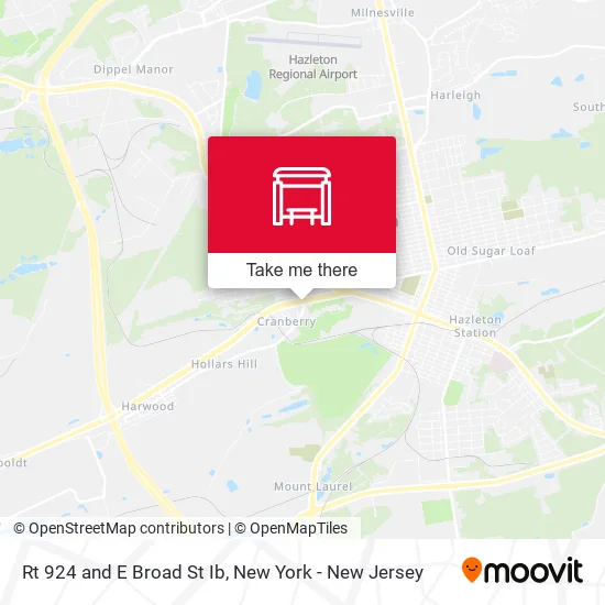 Rt 924 and E Broad St Ib map