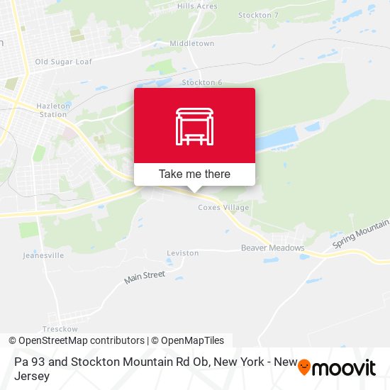 Mapa de Pa 93 and Stockton Mountain Rd Ob