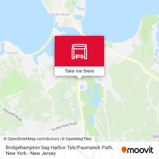 Bridgehampton Sag Harbor Tpk / Paumanok Path map