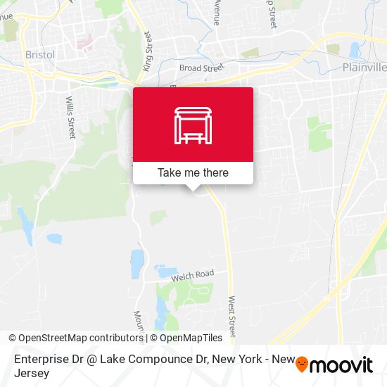 Enterprise Dr @ Lake Compounce Dr map