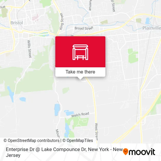 Enterprise Dr @ Lake Compounce Dr map