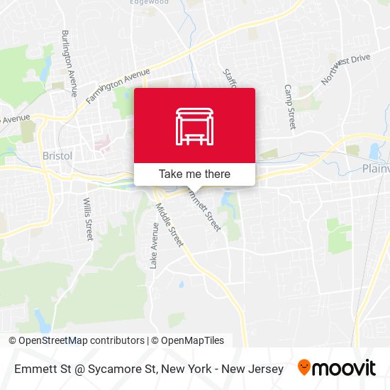 Mapa de Emmett St @ Sycamore St