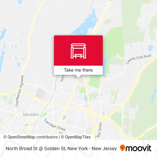 North Broad St @ Golden St map