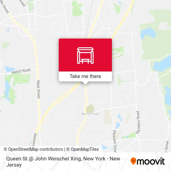 Queen St @ John Weischel Xing map