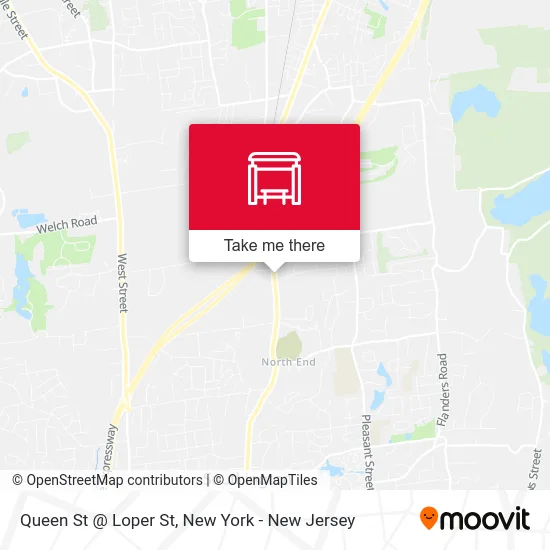 Queen St @ Loper St map