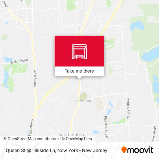 Queen St @ Hillside Ln map