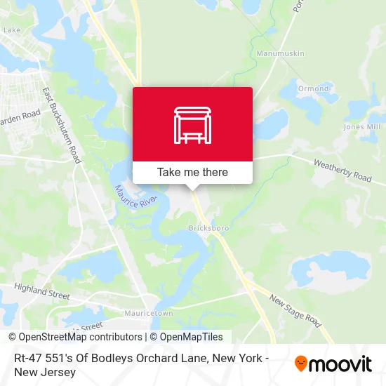Rt-47 551's Of Bodleys Orchard Lane map