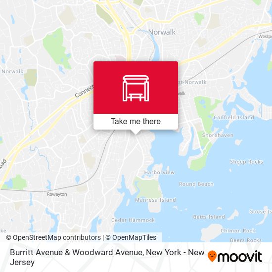 Burritt Avenue & Woodward Avenue map
