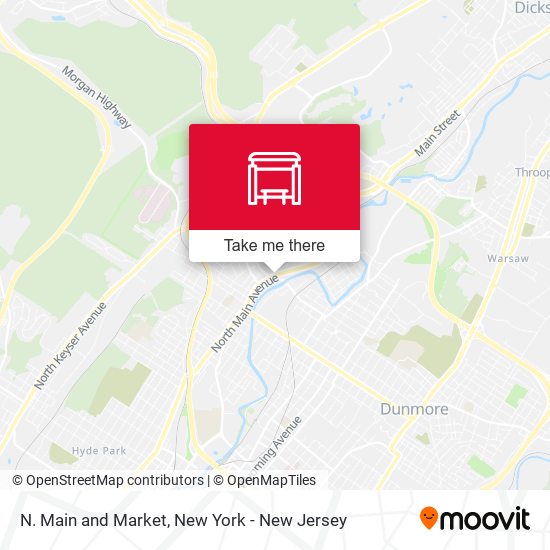 N. Main and Market map