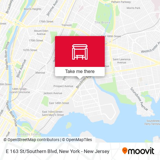 Mapa de E 163 St/Southern Blvd