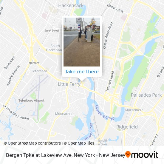 Bergen Tpke at Lakeview Ave map