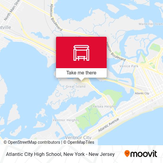 Mapa de Atlantic City High School