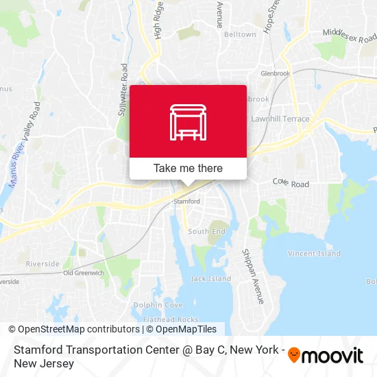 Mapa de Stamford Transportation Center @ Bay C