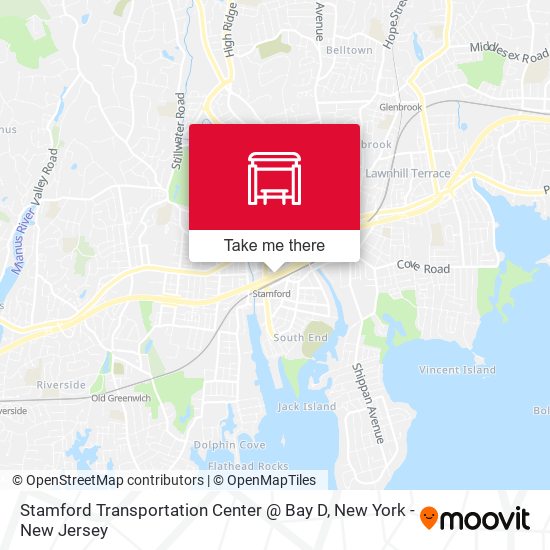 Stamford Transportation Center @ Bay D map