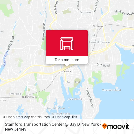 Mapa de Stamford Transportation Center @ Bay D