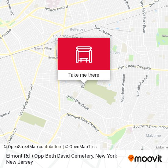 Elmont Rd +Opp Beth David Cemetery map