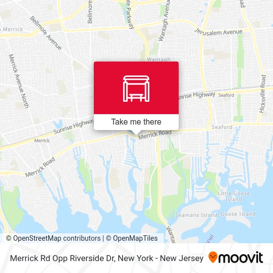 Merrick Rd Opp Riverside Dr map