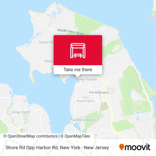 Shore Rd Opp Harbor Rd map