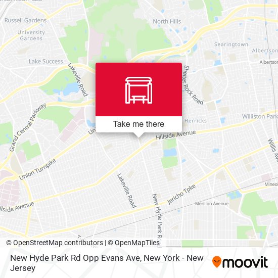 Mapa de New Hyde Park Rd Opp Evans Ave