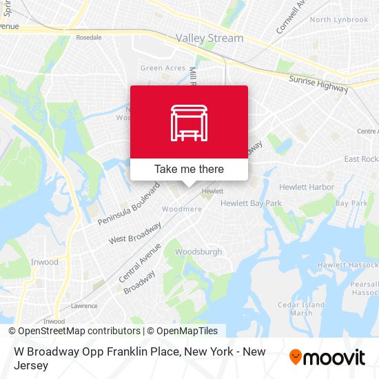 Mapa de W Broadway Opp Franklin Place