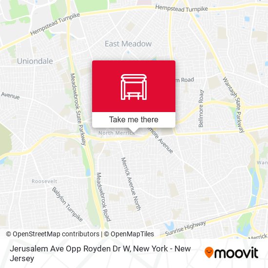 Mapa de Jerusalem Ave Opp Royden Dr W