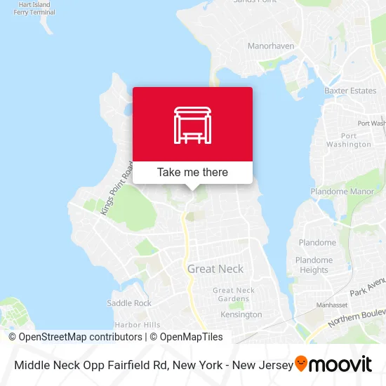 Middle Neck Opp Fairfield Rd map