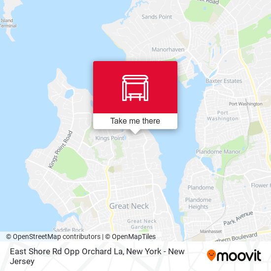 East Shore Rd Opp Orchard La map