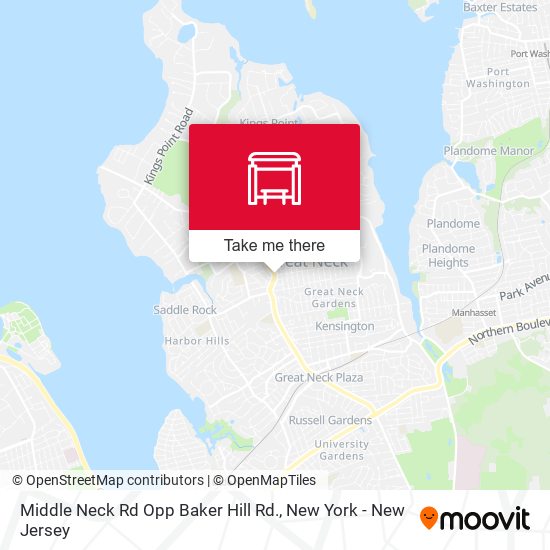Mapa de Middle Neck Rd Opp Baker Hill Rd.
