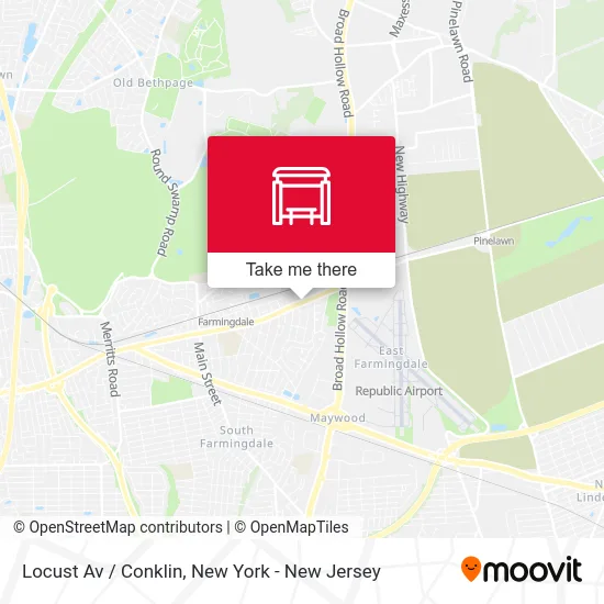 Locust Av / Conklin map