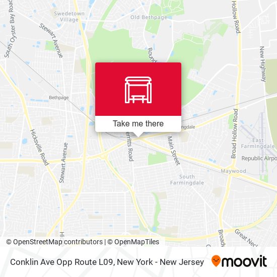 Mapa de Conklin Ave Opp Route L09