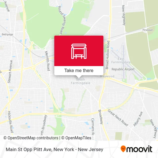 Main St Opp Plitt Ave map