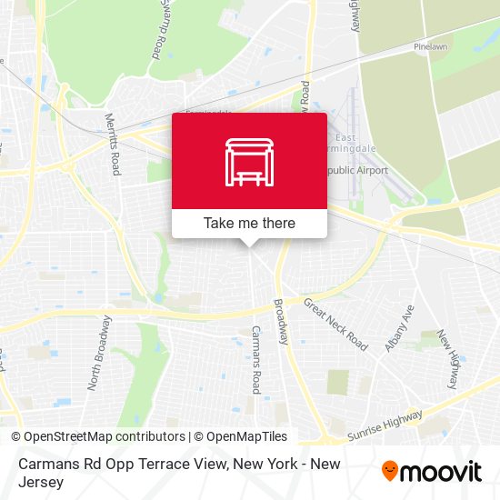 Mapa de Carmans Rd Opp Terrace View