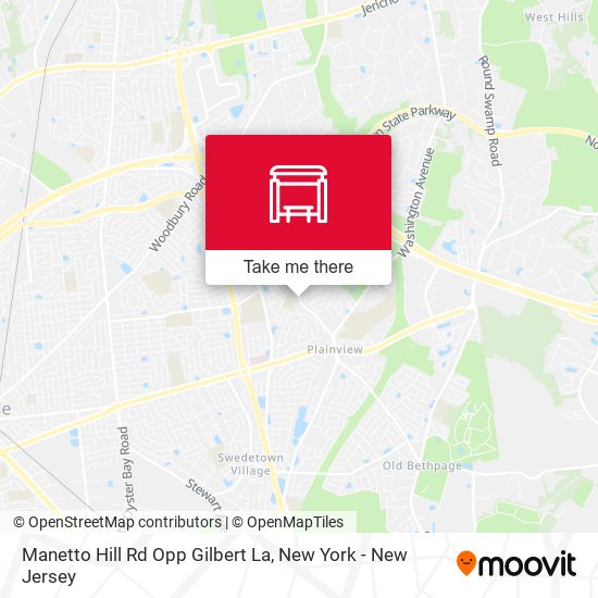 Mapa de Manetto Hill Rd Opp Gilbert La
