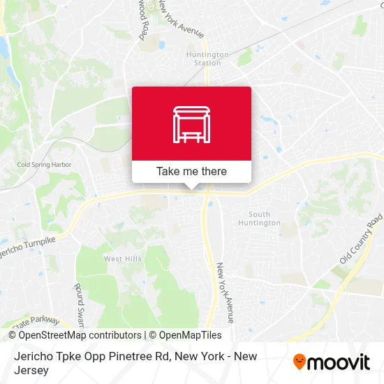 Jericho Tpke Opp Pinetree Rd map