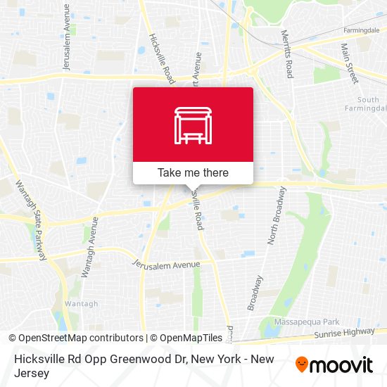 Hicksville Rd Opp Greenwood Dr map
