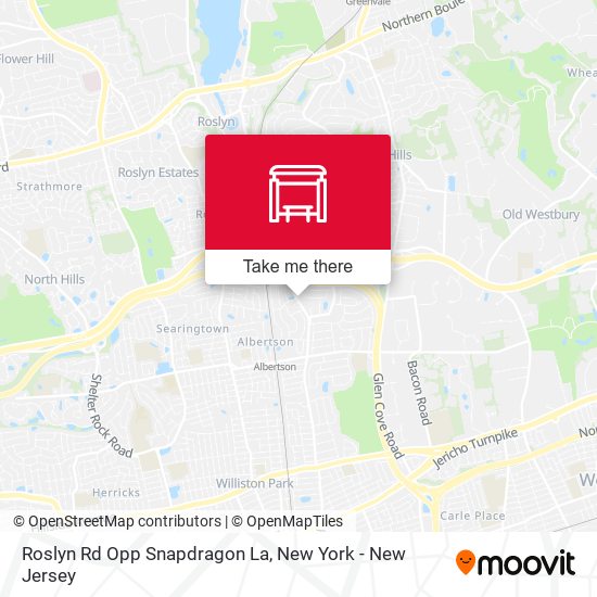 Mapa de Roslyn Rd Opp Snapdragon La