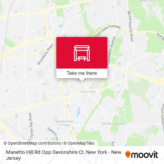 Manetto Hill Rd Opp Devonshire Ct map