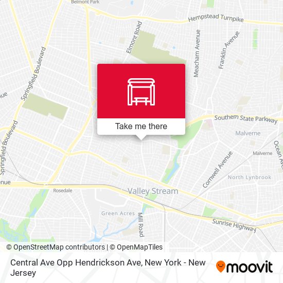 Central Ave Opp Hendrickson Ave map