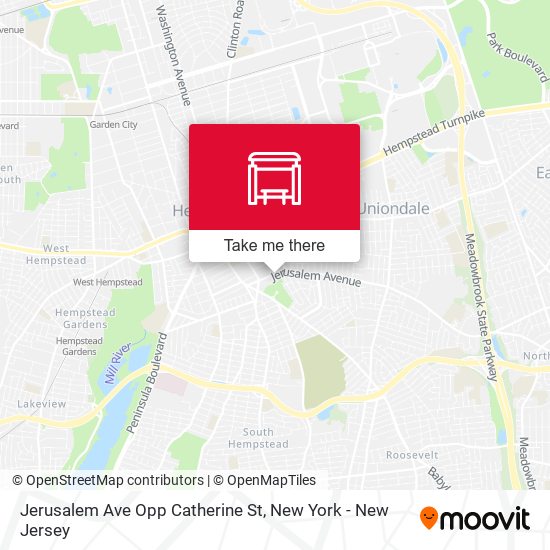 Mapa de Jerusalem Ave Opp Catherine St
