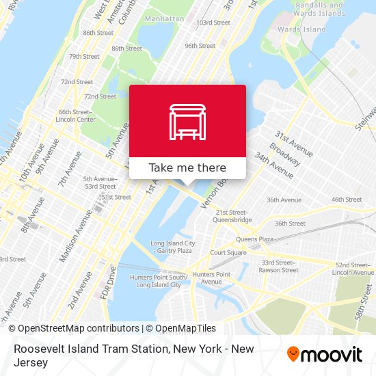 Roosevelt Island Tram Station map