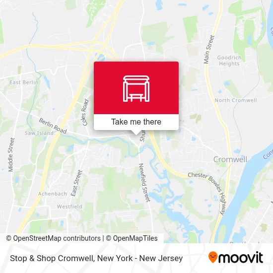 Stop & Shop Cromwell map