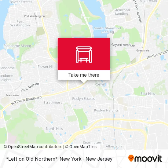 *Left on Old Northern* map