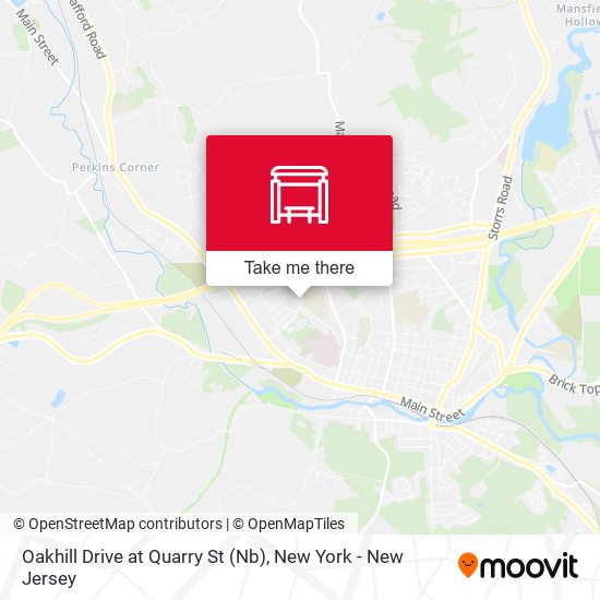 Oakhill Drive at Quarry St (Nb) map